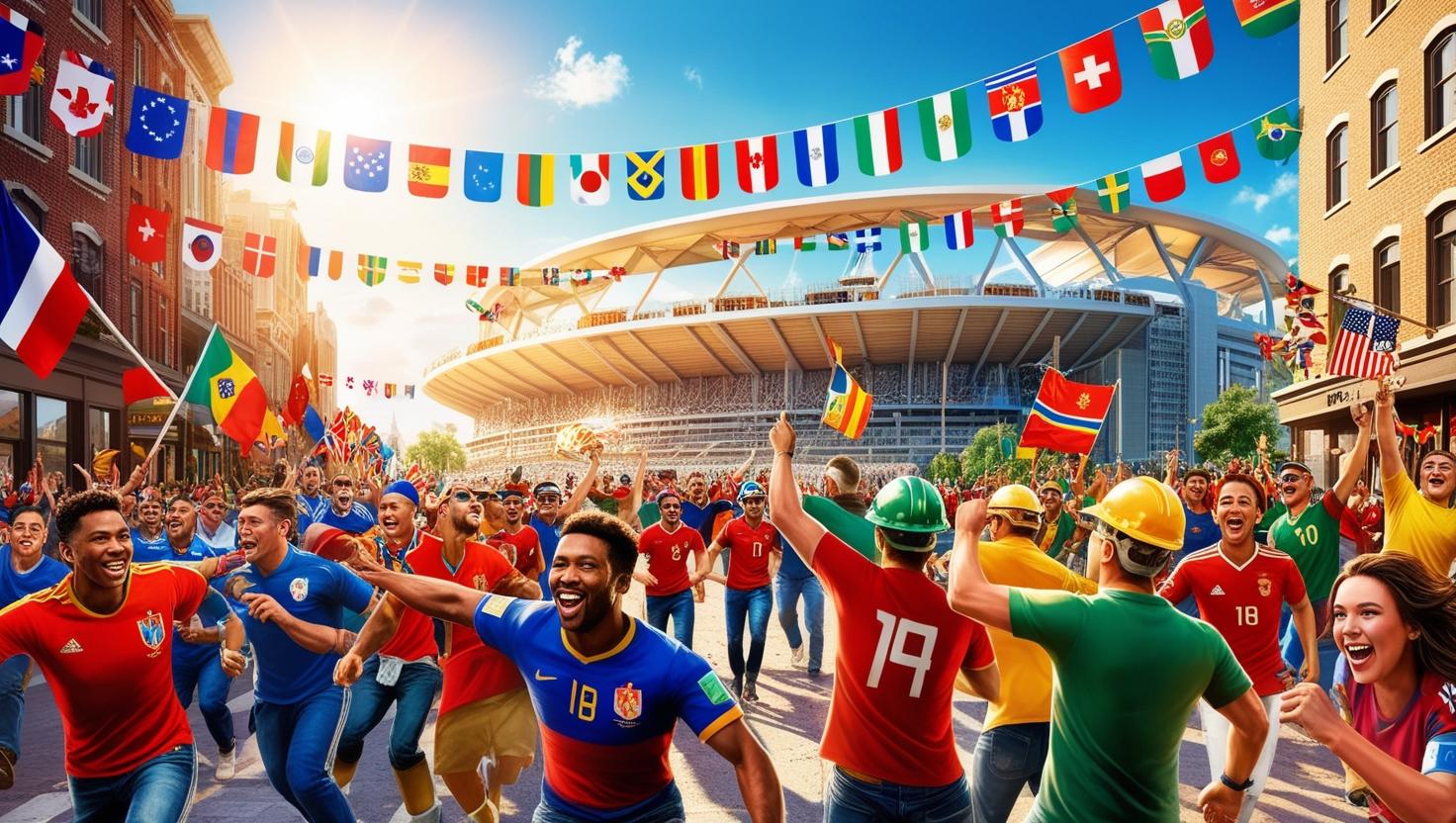 "Ilustrasi peta negara-negara tuan rumah Piala Dunia 2026 (Kanada, Meksiko, dan Amerika Serikat)."