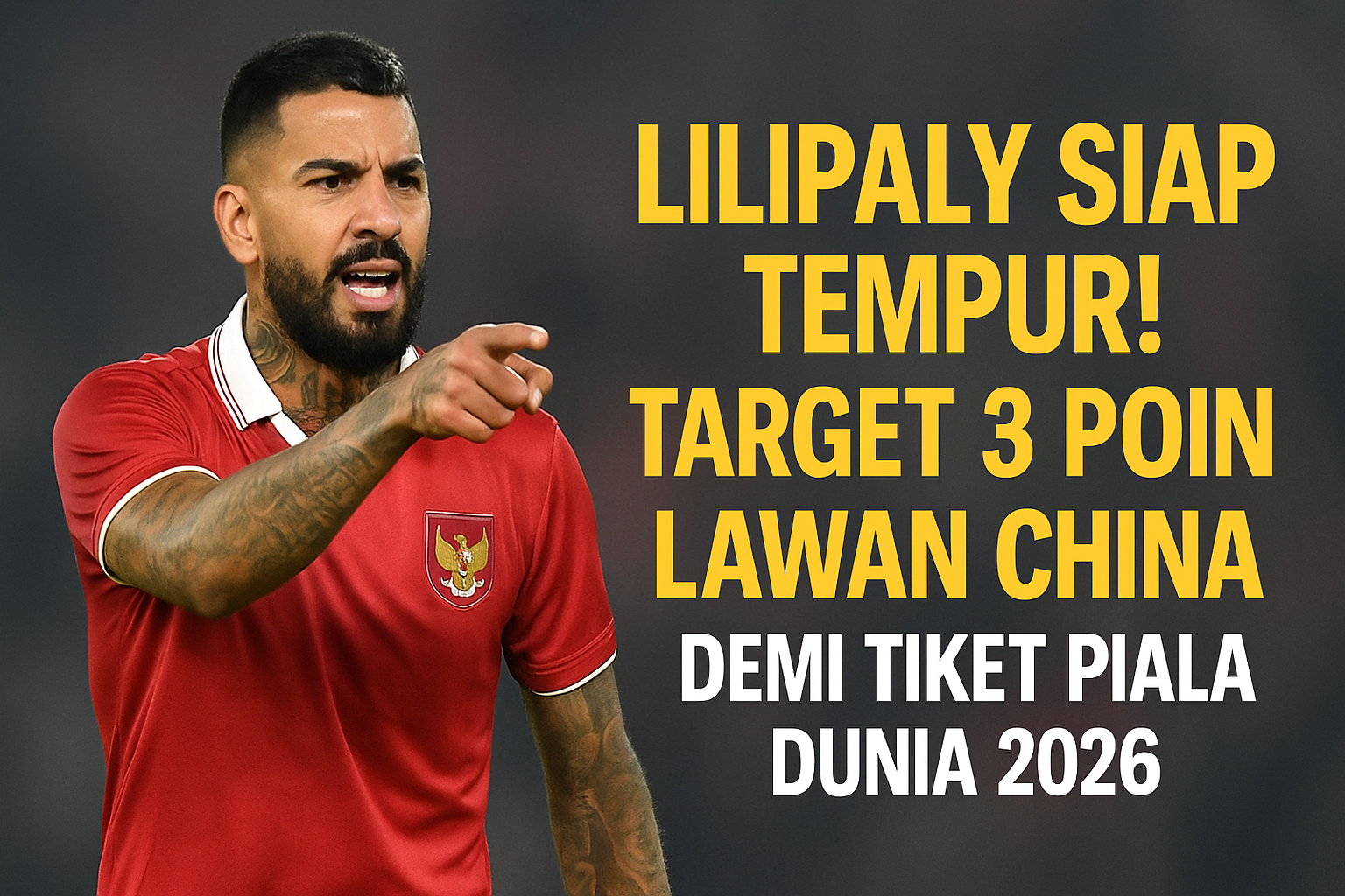 Stefano Lilipaly Siap Tempur! Target Kemenangan Indonesia vs China di Kualifikasi Piala Dunia 2026