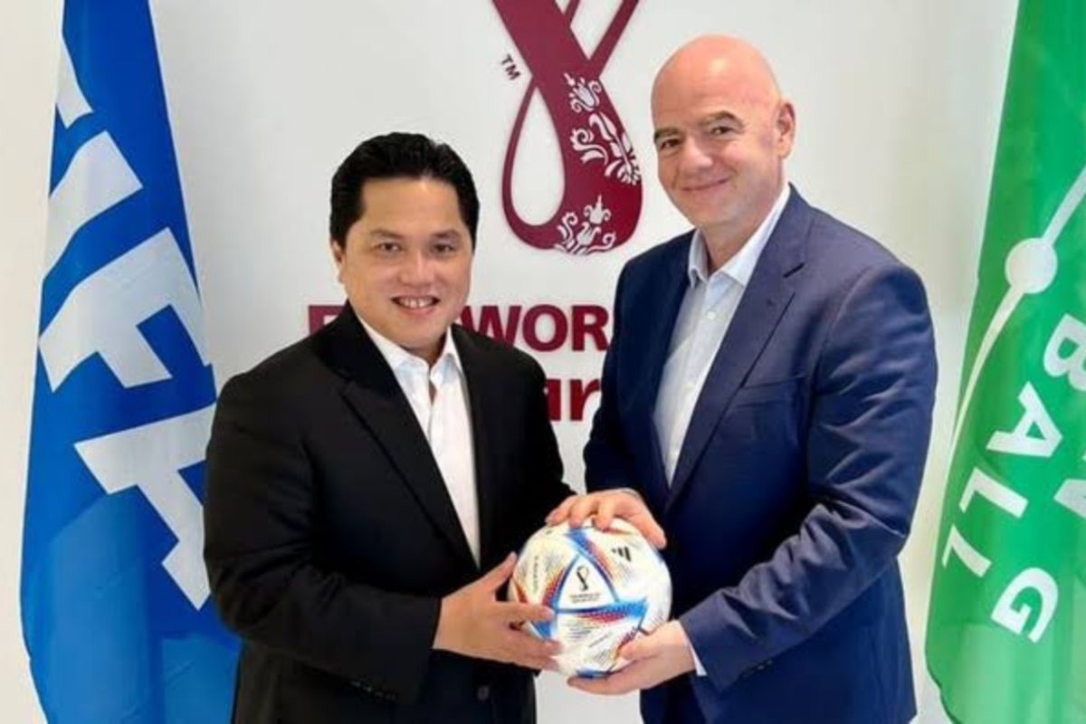 erick tohir dan presiden fifa