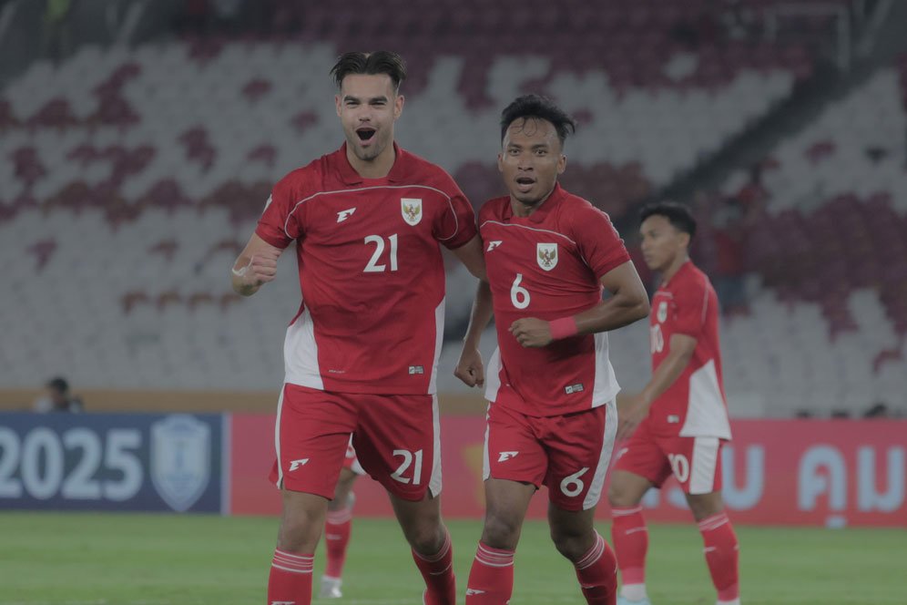 Pemain Timnas U-23 Indonesia saat melawan Filipina di Piala AFF U-23 2025