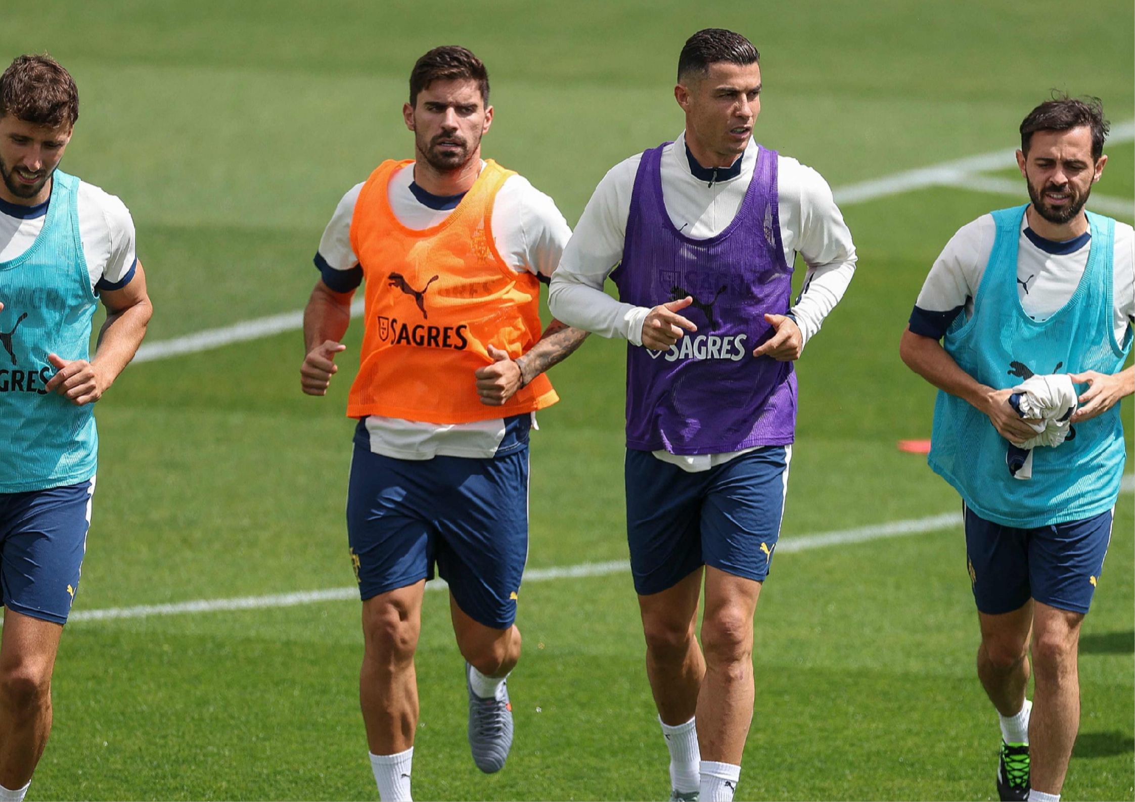 Pemain muda Timnas Portugal berlatih di lapangan menjelang Piala Dunia 2026.