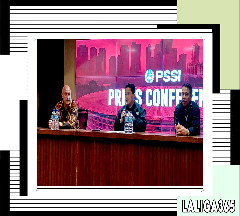 Konferensi pers PSSI di SUGBK, Jakarta, Jumat (24/10/2025). 