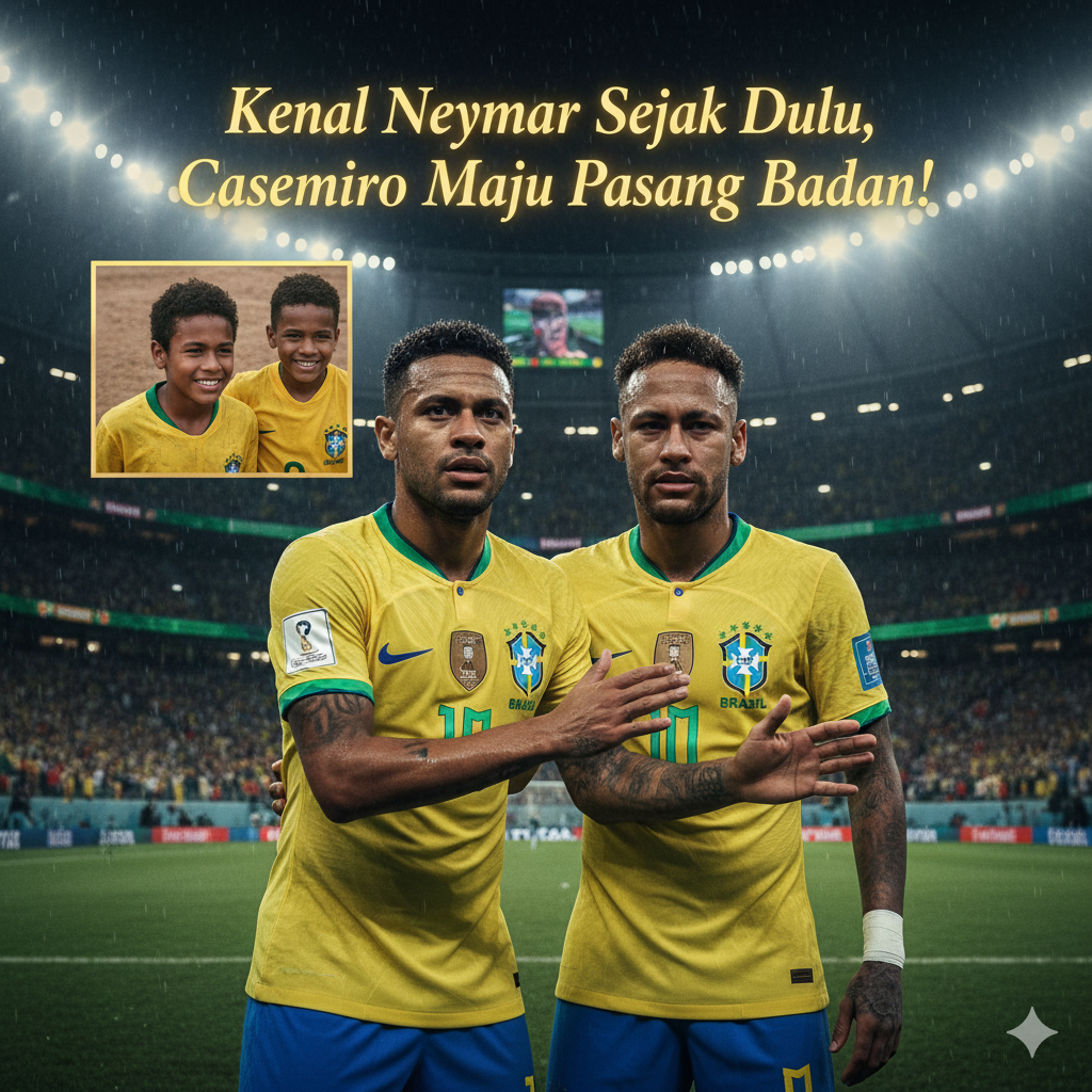 Kenal Neymar Sejak Dulu, Casemiro Maju Pasang Badan!