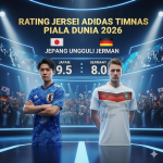 Rating Jersei Adidas Timnas Jelang Piala Dunia 2026, Jepang Ungguli Jerman
