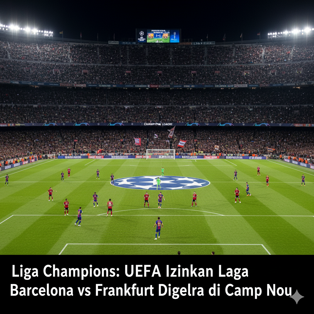 Liga Champions: UEFA Izinkan Laga Barcelona vs Frankfurt Liga Champions: UEFA Izinkan Laga Barcelona vs Frankfurt