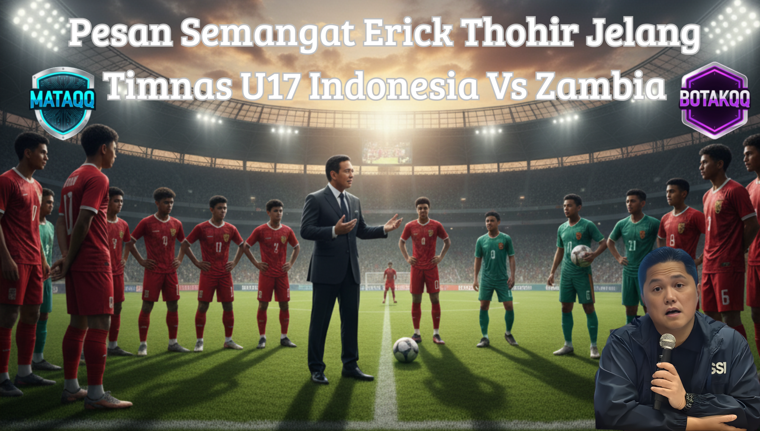 Pesan Semangat Erick Thohir Jelang Laga Timnas U-17