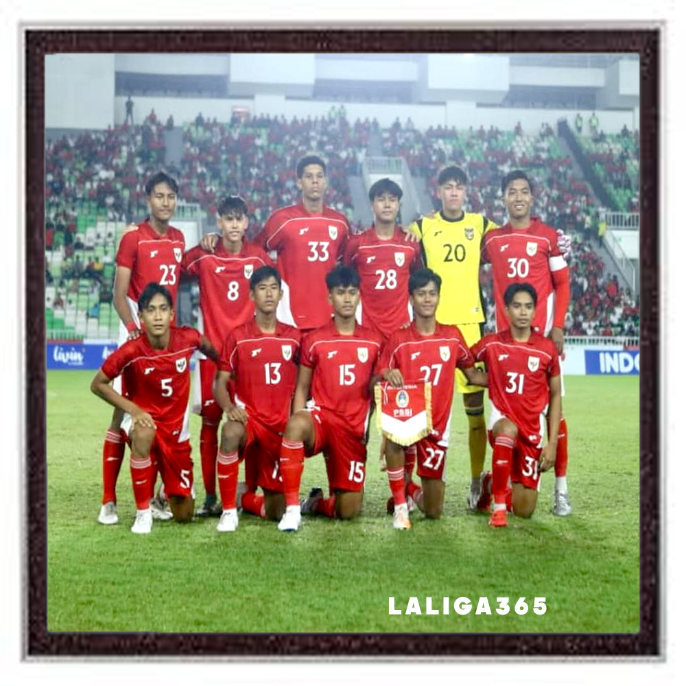 Starting XI Timnas Indonesia U-17 saat menghadapi Uzbekistan dalam laga kedua Piala Kemerdekaan 2025, Jumat (15/8/2025) di Stadion Utama Sumatera Utara, Deli Serdang. (Dok. Piala Kemerdekaan 2025).